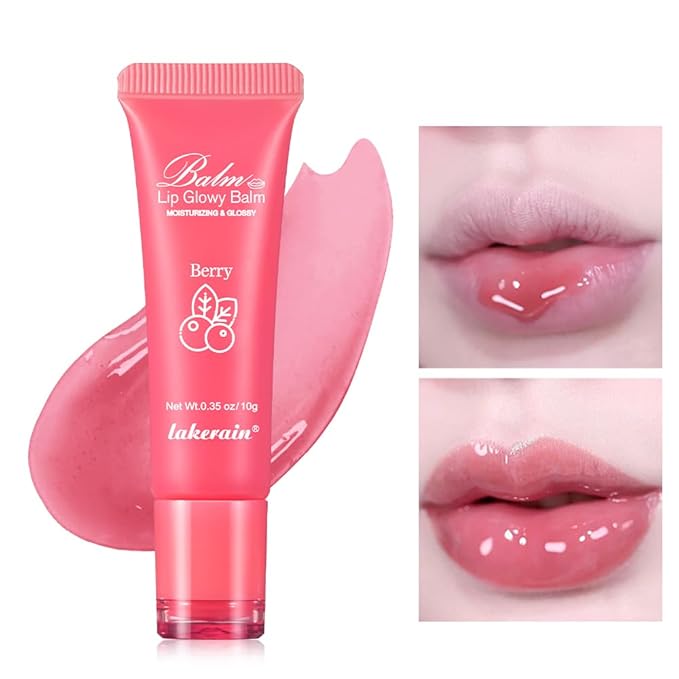 Hydrating Lip Butter Balm for a Glossy Finish and Lip Glow - Lip Glowy Balm with Summer-worthy Fragrance | Vegan Lip Care (#2-Berry)-Velvo Beauty