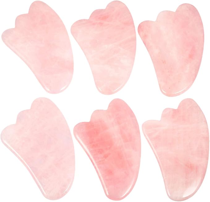 mookaitedecor Rose Quartz Roller & Gua Sha Tool for Face and Neck Massage, Facial Massager for Anti Aging-Velvo Beauty