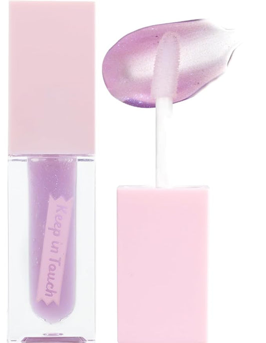 Keep In Touch Jelly Plumper Tint: Tea & Twinkle | Non-Sticky, Long-Lasting Lip Gloss | Vegan and Cruelty-Free Korean Lip Tint (Fairy Tale)-Velvo Beauty