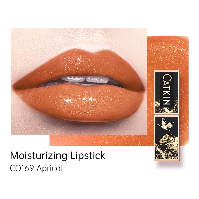 Catkin Moist Lipstick Hydrating High Impact Color Infused with Vitamin E and Avocado Oil Smooth Soft Texture Long Lasting Glow Finish 169-Velvo Beauty