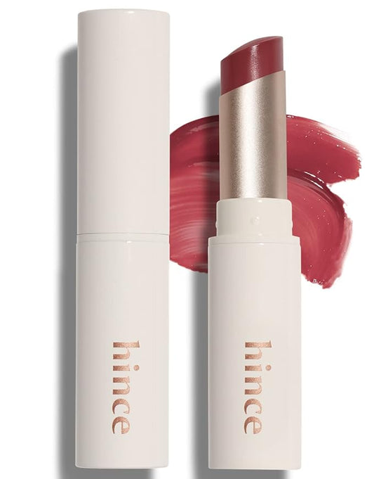 HINCE Mood Enhancer Lip Glow, Moisturizing Lip Balm with Shea Butter & Sweet Almond, Non-Sticky and Long-lasting Tinted Lip Tint with Buttery Balm Texture for Neutral Color 0.2oz. (1, DEAR ROSE, 02)-Velvo Beauty