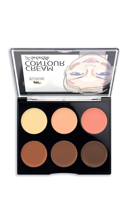 Kokie Cosmetics Cream Contour Kit, Deep/Dark, 0.42 Ounce-Velvo Beauty