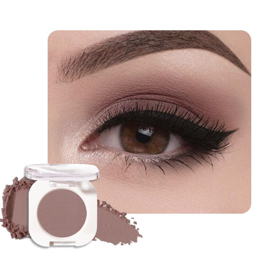 Single Matte Eye Shadow Palette Makeup, Light Cocoa Matte Eyeshadow for Women, Monochrome Eye Shadow Makeup, Pigmented Waterproof Sombras Para Ojos, Vegan, Talc, Paraben & Cruelty Free, 18-Velvo Beauty