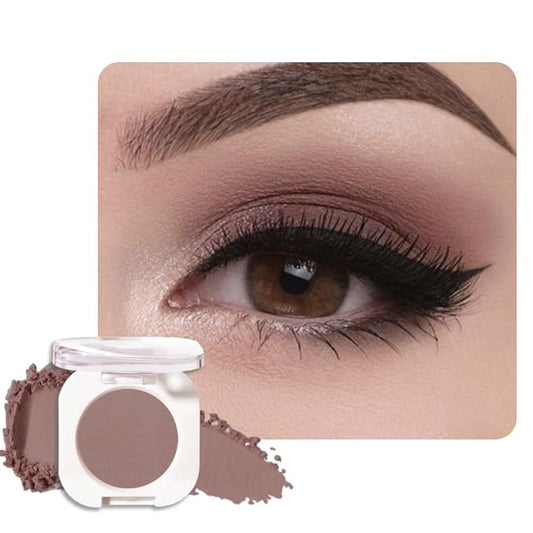 Brown Taupe Single Eyeshadow Makeup, Neutral Powde Eye Shadow for Older Women,Light Cocoa Matte Singles Eyeshadow Palette Pigmented Waterproof,sombras para ojos,Girls Monochrome Eyeshadows Gift-Velvo Beauty