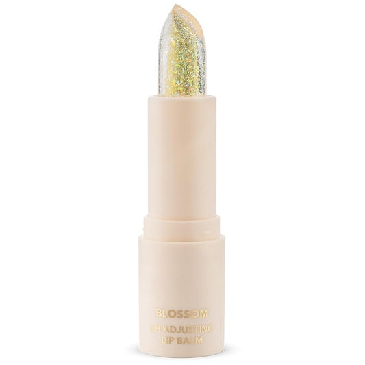 Blossom pH Adjusting Shimmering Lip Balm Moisturizing Glitter Sparkle Lip Balm, 0.12oz./3.5g, Diamond-Velvo Beauty