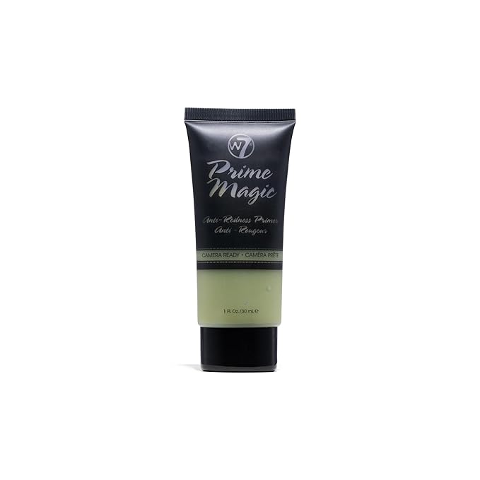 W7 Prime Magic Anti-Redness Face Primer - Green Color Correcting Face Priming Formula - Vegan Makeup-Velvo Beauty