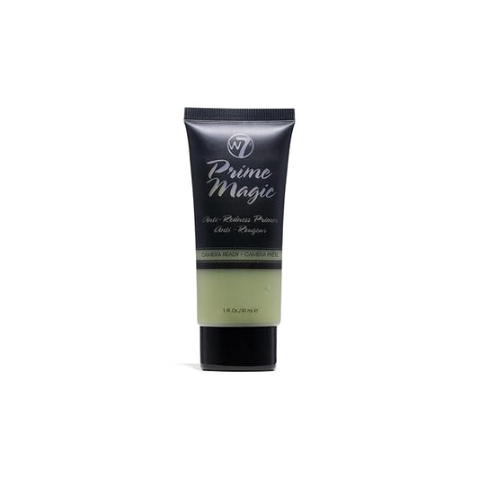 W7 Prime Magic Anti-Redness Face Primer - Green Color Correcting Face Priming Formula - Vegan Makeup-Velvo Beauty