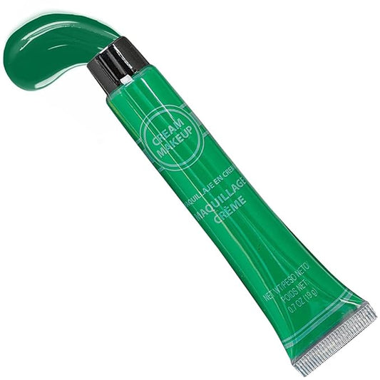 Green Cream Makeup Tube - 0.7 oz. (Pack of 1) - Vibrant Color & Pigmented Perfect for Festive & Creative Looks-Velvo Beauty