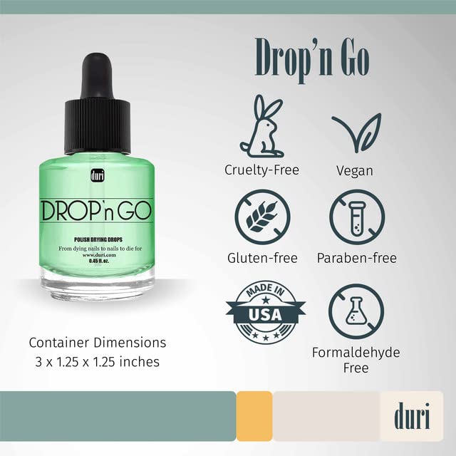 duri Rejuvacote 1 Nail Growth System and duri Drop'n Go Polish Drying Drops Combo-Velvo Beauty