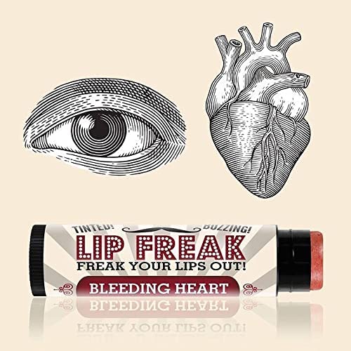 Doctor Lip Bang's BUZZING Lip Balm | Lip Freak| 100% All Natural | Cruelty Free | Bleeding Heart | 2 Pack-Velvo Beauty