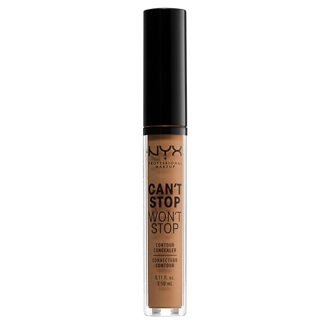 NYX PROFESSIONAL MAKEUP Can't Stop Won't Stop Contour Concealer, 24h Full Coverage Matte Finish - Warm Honey-Velvo Beauty