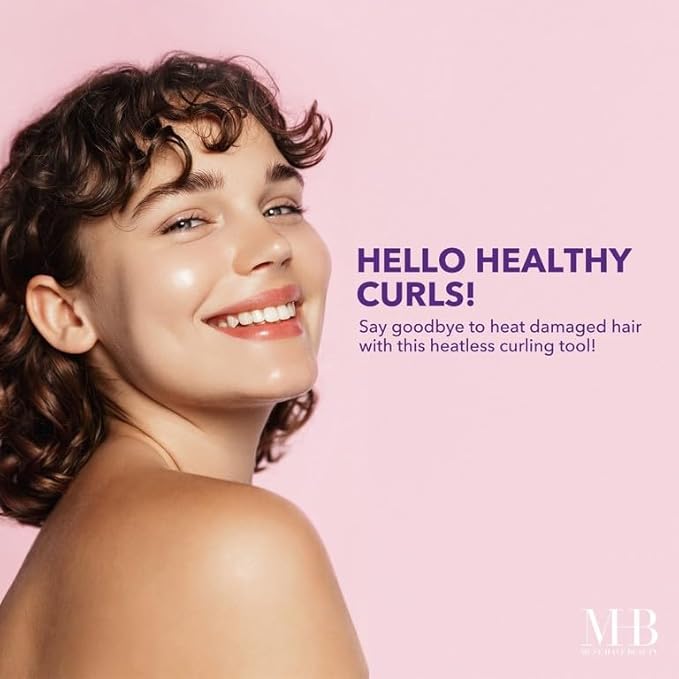 24pc Heatless Curling Pods - Silicone Hair Rollers For No Damage Heatless Curls, Heatless Curlers Value Pack, Overnight Hair Curlers For Versatile Hairstyling (PASTEL)-Velvo Beauty