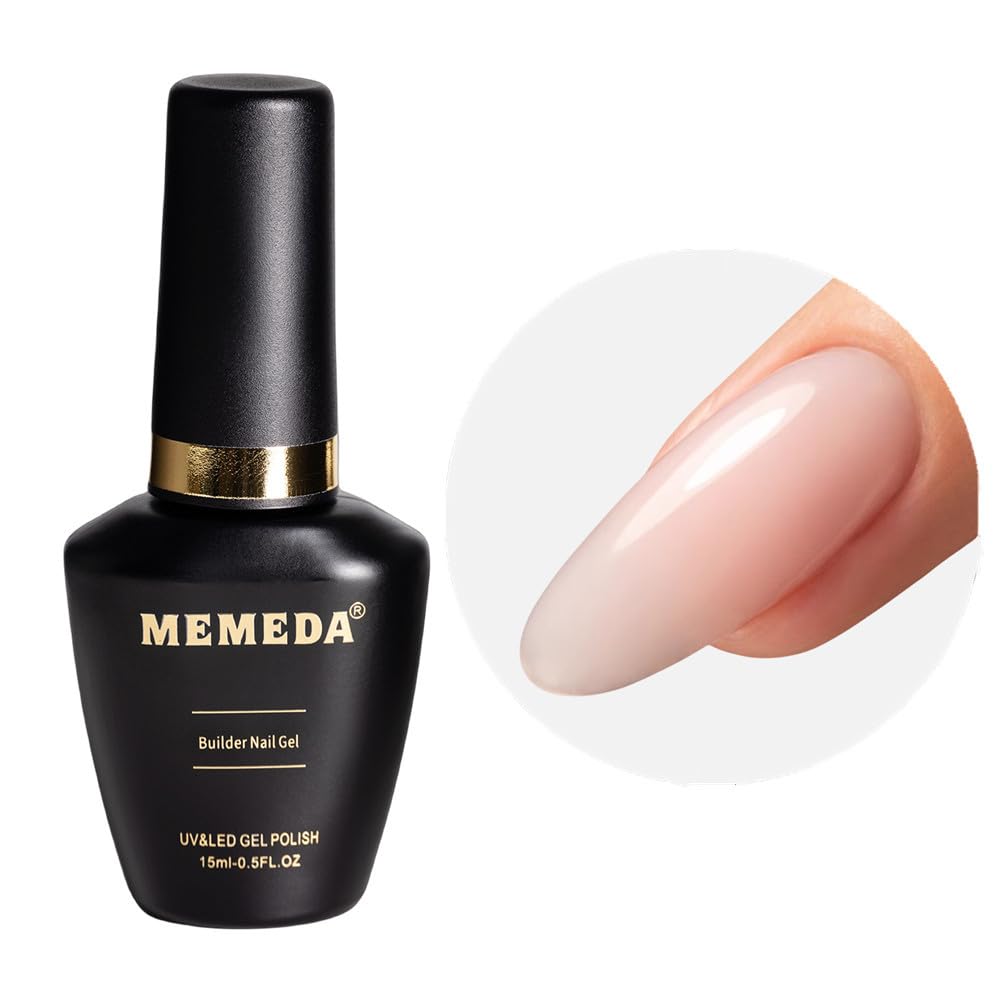 Builder Nail Gel, 7-in-One Clear Builder for Nails, LED Lamp Cured Color Rubber Base Gel Polish Coat Strengthener Thickening Extension Rhinestone Glue in a Bottle for DIY Home Salon Gifts-Velvo Beauty