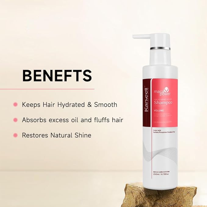 Karseell Volume Shampoo, Lightweight Volume Shampoo For Fine Hair, Adding volume to flat hair 200ml-Velvo Beauty