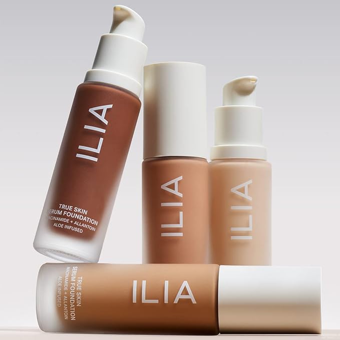 ILIA - True Skin Serum Foundation | Non-comedogenic, Cruelty-Free, Vegan, Weightless Feel, Buildable Coverage, Safe For Sensitive Skin (Sable SF.5)-Velvo Beauty