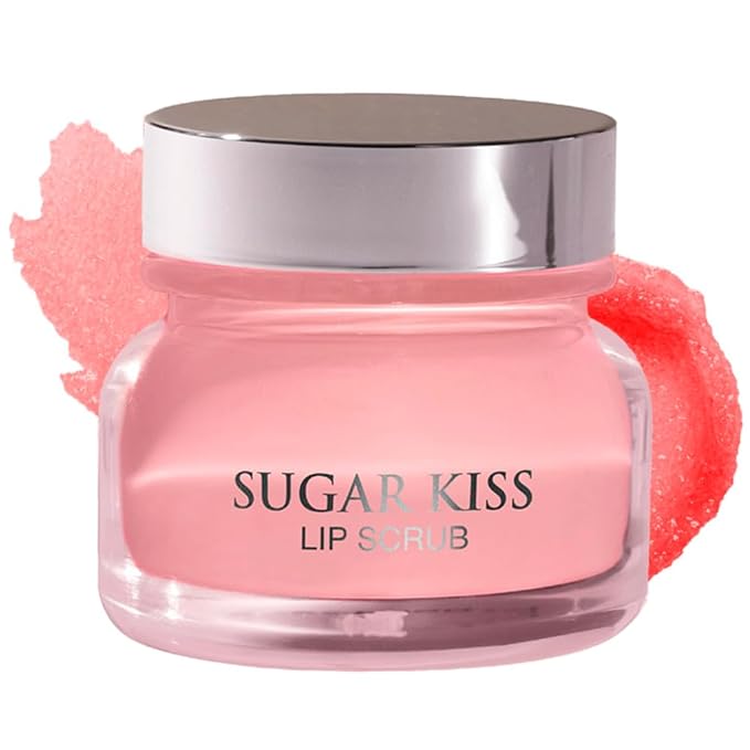 Infinitek Paris Sugar Kiss Watermelon Flavored Lip Scrub 2.4 oz / 68 g - Hydrating Lip Balm, Scrubber Exfoliator, Lip Mask, Lip Repair Treatment & Lightening Exfoliator for Dark Lips-Velvo Beauty