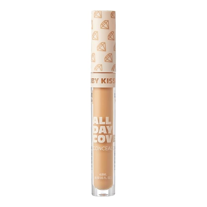 Ruby Kisses All Day Concealer Lightweight Full Coverage Multi-Use Concealer 0.13 Fl Oz (Golden)-Velvo Beauty