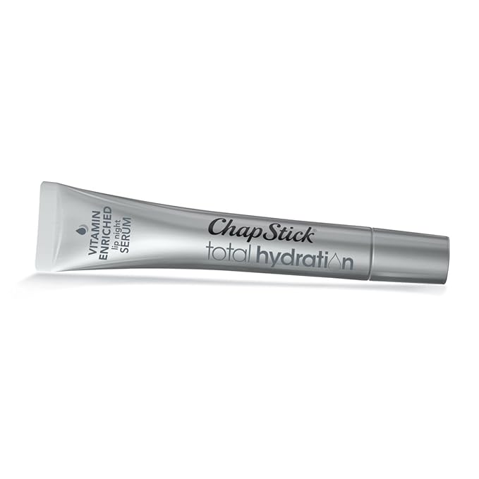 ChapStick Total Hydration Vitamin Enriched Lip Night Serum, Night Lip Serum for Overnight Lip Care - 0.21 Oz-Velvo Beauty