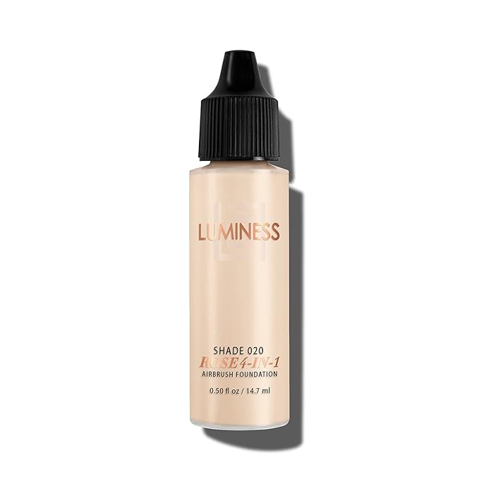 LUMINESS Rose 4-in-1 Airbrush Foundation, Shade 020, Fair, 0.5 Oz-Velvo Beauty