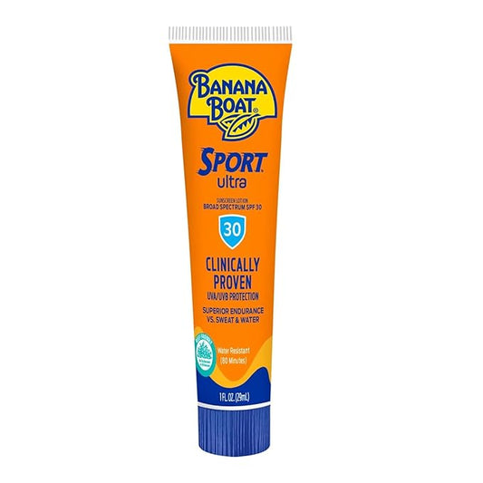 Banana Boat Sport Performance Sunscreen Lotion 30 Spf 1 oz (Pack Of 6)-Velvo Beauty