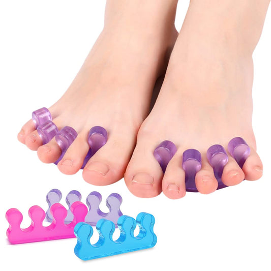 SUNFATT Toe Separators for Pedicure,Toe Separators for Nail Polish,Pedicure Toe Spacers,Toe Spacers use for separation of toenails or nails,Soft Gel Toenail Spacers Pedicure Kit.(6pcs)-Velvo Beauty