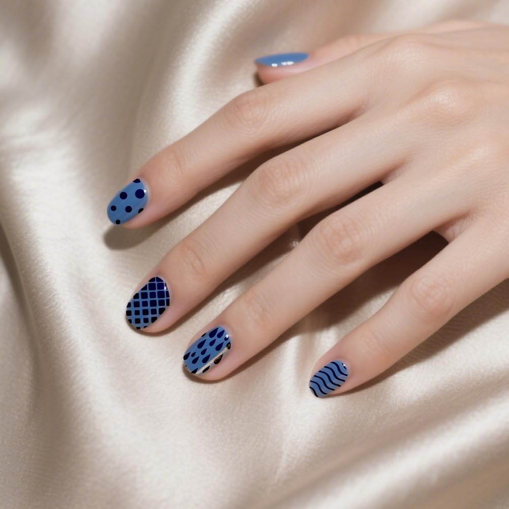 PH PandaHall 9pcs Marble Texture Nail Stamping Plates Line Graffiti Nail Art Designs Gradient Pattern Manicure Art Templates with Stamper and Scraper for Women DIY Manicures Salon Printing-Velvo Beauty