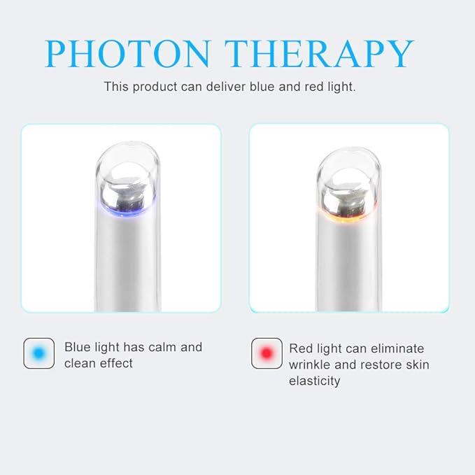 Eye Face Massage Tool Wand Pen, Portable Electric Eye Lift Wand Heated Warm Eye Lip Massager Vibration Skin Care Tool for Eyes-Velvo Beauty