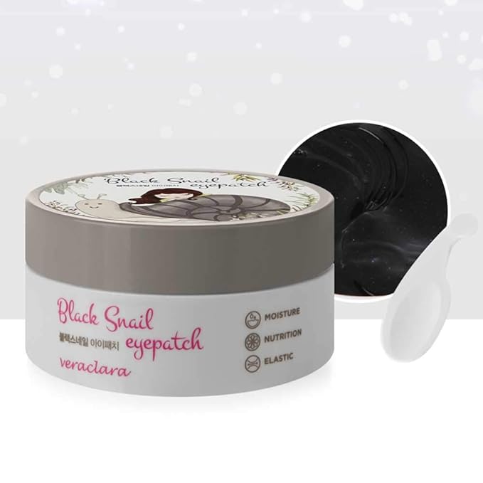 Black Snail Eye Gel Patches Moisturize & Reduce Wrinkle, Elastic Skin with Gold and Collagen, 30 Pairs-Velvo Beauty