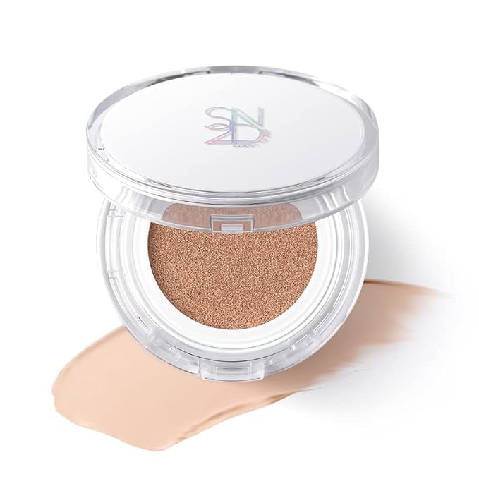 S2ND Zero Fit Matte Cushion Natural Coverage Foundation Air Cushion, Long-Lasting Hydrating Compact (#Pure Light (#17~19))-Velvo Beauty
