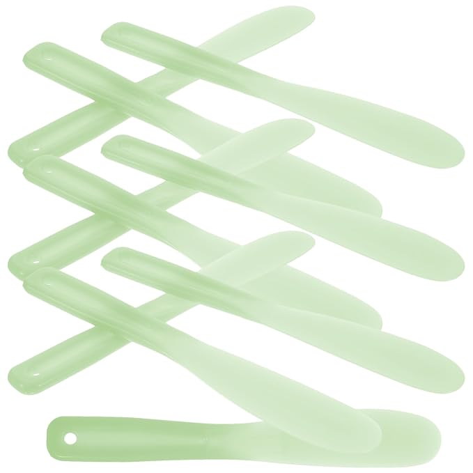 10pcs Tool Stick Makeup Spatulas Makeup Scoop Cosmetic Scoop Sampling Spatula Cosmetics Mixing Spatulas Cosmetic Applicator Spoon Large Mixing Spoon-Velvo Beauty