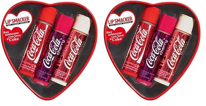Lip Smacker Valentine's Day Collection Coca-Cola Lip Balm Tin (Pack of 2)-Velvo Beauty