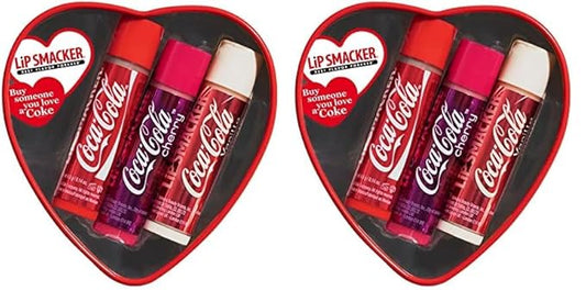 Lip Smacker Valentine's Day Collection Coca-Cola Lip Balm Tin (Pack of 2)-Velvo Beauty