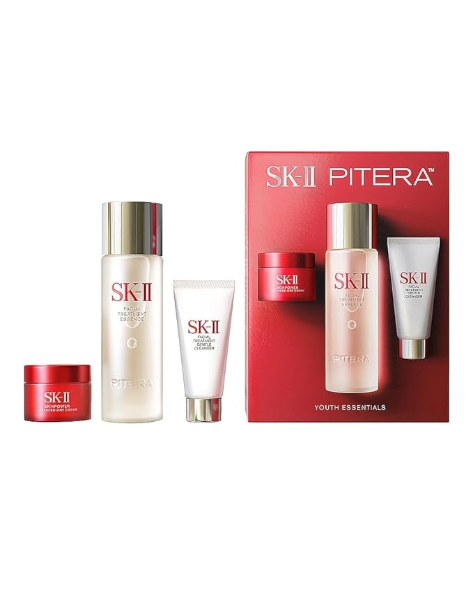 SK-II PITERA Youth Essentials Kit, (CLEANSER 0.7 OZ + ESSENCE 2.5 OZ + ADVANCED AIRY CREAM 0.5 OZ)-Velvo Beauty