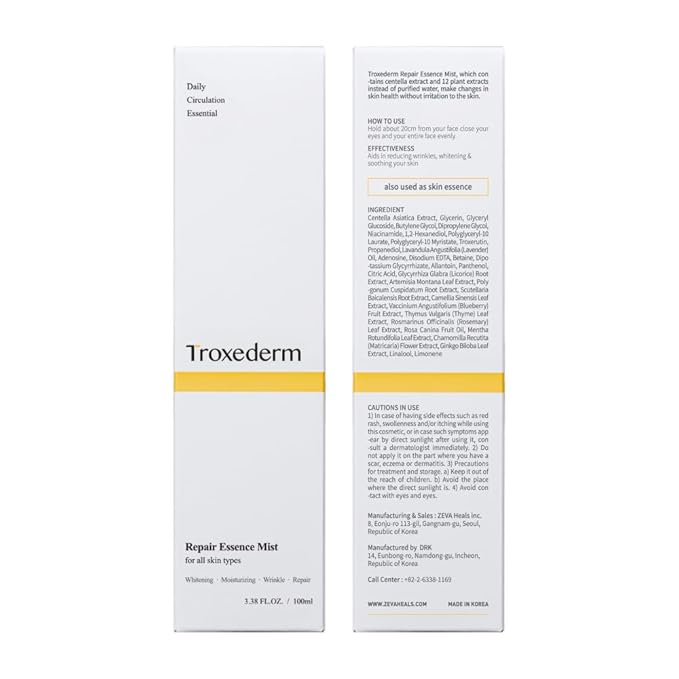 Repair Essence Mist - Hydrating Face Mist for Redness & Blemish-Free, Glowing Skin - with CICA Extract, Niacinamide & Adenosine - Moisturizing & Cooling Face Spray-Velvo Beauty