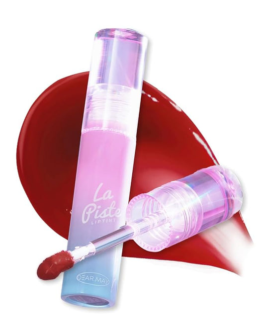 DEARMAY LA PISTE LIP TINT LP03 Romantic 0.14 oz. long lasting lip stain with glossy finish and lightweight texture, non sticky, hydrating formula with no flaking and glassy vivid tint, korean makeup-Velvo Beauty