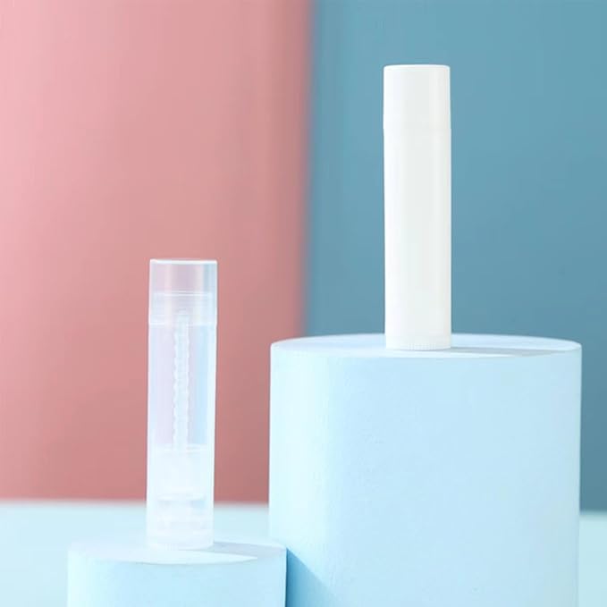 50 Lip Balm Container Kit with Filling Tray and Spatula, Round Tube Refillable Empty Tube 3 Colors, 0.15 oz, BPA Free, for DIY Homemade Lipstick Lipstick (50 black kits,)-Velvo Beauty