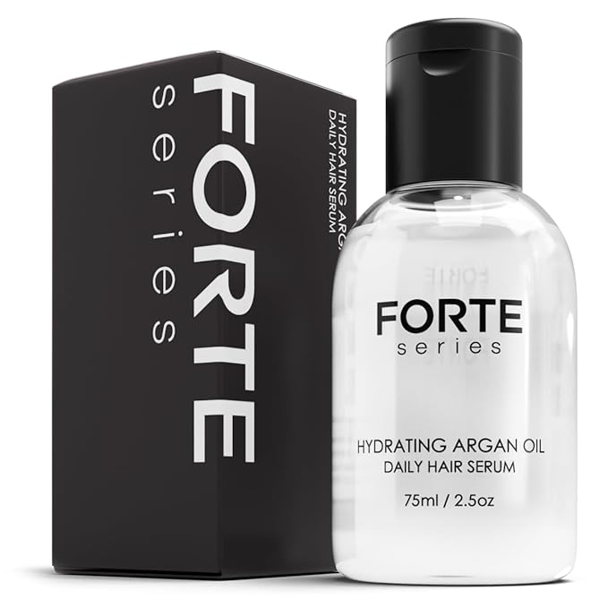 Alex Costa Hydrating Argan Oil Daily Hair Serum by Forte Series Sulfate Free Argan Hair Oil for Men Hair Serum for Dry Damaged Hair, for Styling Hair (75 ml / 2.5 oz)-Velvo Beauty