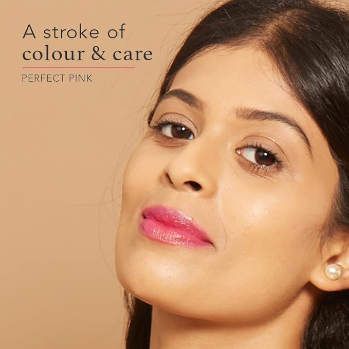 Oh-So-Luxe Liquid Tinted Lip Balm, Hydrating & Nourishing Tinted Lip Oil for dry dark lips, results in Soft & Glowing Lips, Moisturizing, Non-Sticky Perfect Pink Shade - 0.10 Fl Oz - RAS LUXURY OILS-Velvo Beauty