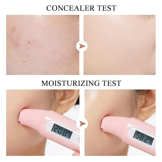 Mushroom Head Air Cushion CC Cream, BB Cream Face Makeup Foundation for Mature Skin Moisturizing Concealer Brighten Long-Lasting, Even Skin Tone for All Skin Types-Velvo Beauty
