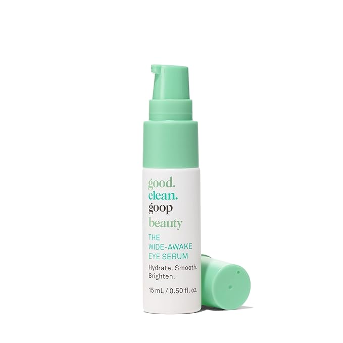 good.clean.goop beauty The Wide-Awake Eye Serum | Gel Serum to Reduce Fine Lines | Peptides, Astaxanthin & Reishi Mushroom Extract | Caffeine Eye Serum for Puffy Eyes & Dark Circles | Vegan | 0.5 oz-Velvo Beauty