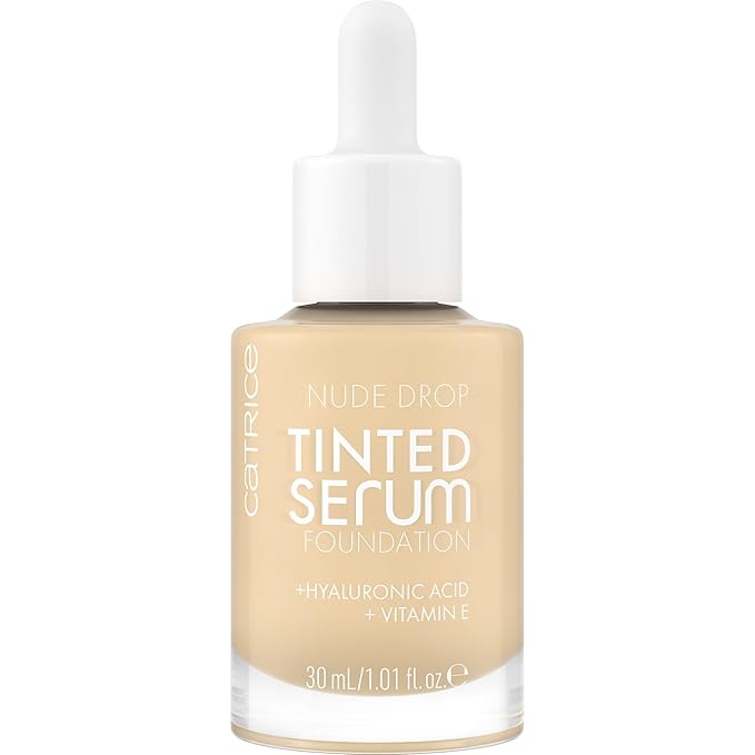 Catrice | Nude Drop Tinted Serum Foundation | Lightweight, Hydrating, Buildable Coverage | Enriched with Hyaluronic Acid & Vitamin E | Vegan & Cruelty Free (010N)-Velvo Beauty