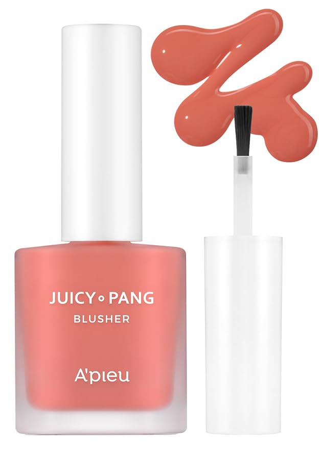 A'PIEU JUICY-PANG WATER BLUSHER (CR01 - Peach) Korean Liquid Blush For Cheeks K Beauty Makeup-Velvo Beauty