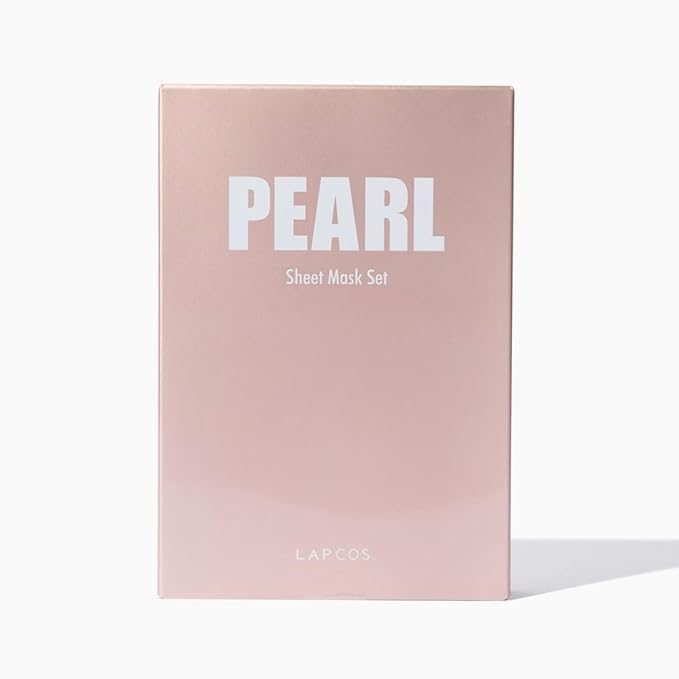 LAPCOS Pearl Sheet Mask, Daily Face Mask with Probiotics to Clarify Skin, Korean Beauty Favorite, 5-Pack-Velvo Beauty