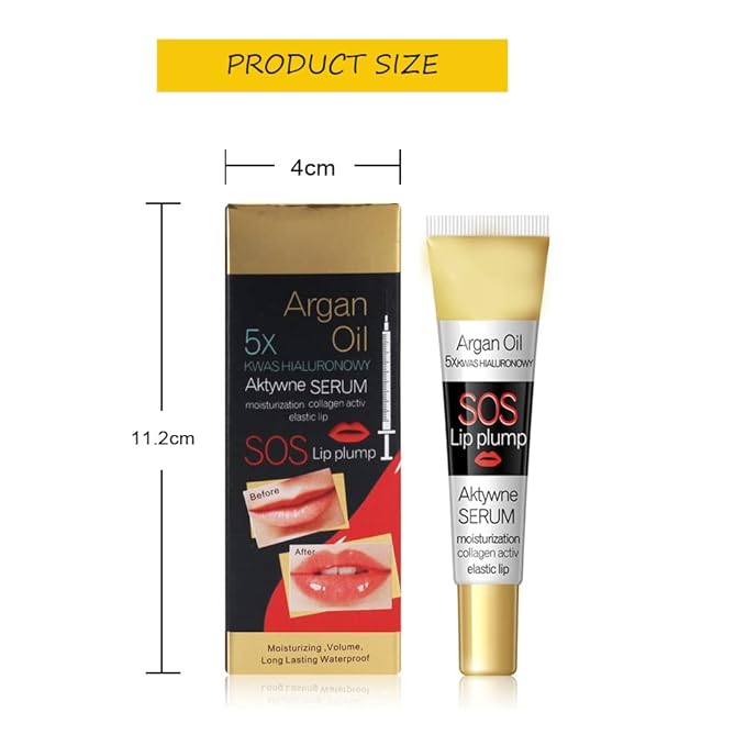 GL-Turelifes Lip Plumper Lip Gloss, Lip Maximizer Plumper Lip Extreme Volume, Heathly Enhancer Hydrated Lips, Moisturize, Refine Dryness Wrinkles Enhances Plump Gloss-Velvo Beauty