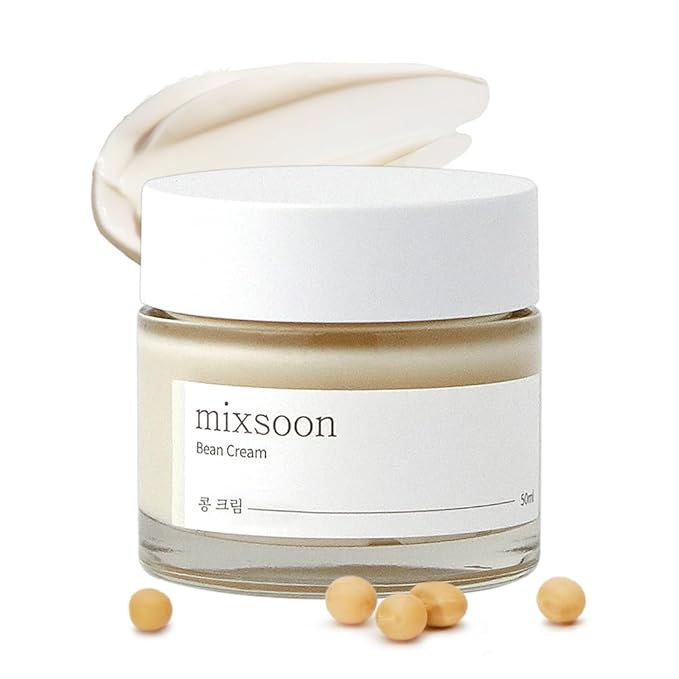 mixsoon Bean Cream - Intensive Moisture Face Cream For Smooth, Nourished Skin, Pore & Sebum Care - Korean Skincare For Glass Skin - Non-stick (1.69 fl.oz / 50ml)-Velvo Beauty