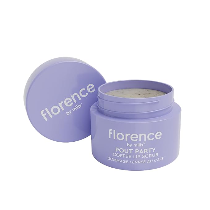florence by mills Pout Party Coffee Lip Scrub, 0.52 oz/ 15g-Velvo Beauty