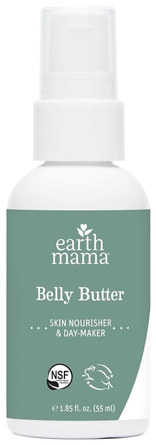 Earth Mama A Little Something for Mama-to-Be Gift Box | Maternity Safe Skin Care Set, Expecting and New Mom Gifts, Organic Body Wash, Belly Butter, Belly Oil, Deodorant and Lip Balm, 5 Pieces-Velvo Beauty