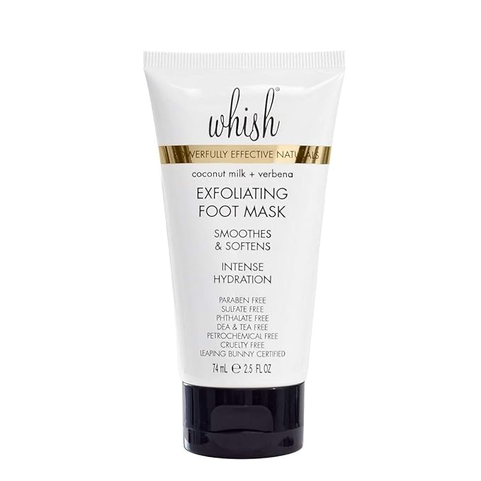 Whish Coconut Milk + Verbena Exfoliating Foot Mask - Smoothes & Softens, Intense Hydration-Velvo Beauty