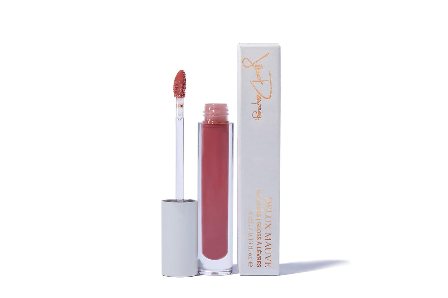 Jillian Dempsey Lip Gloss: Enhance, Hydrate & Smooth Lips with Firming & Plumping Benefits, Vegan, 12ml | Delux Mauve-Velvo Beauty