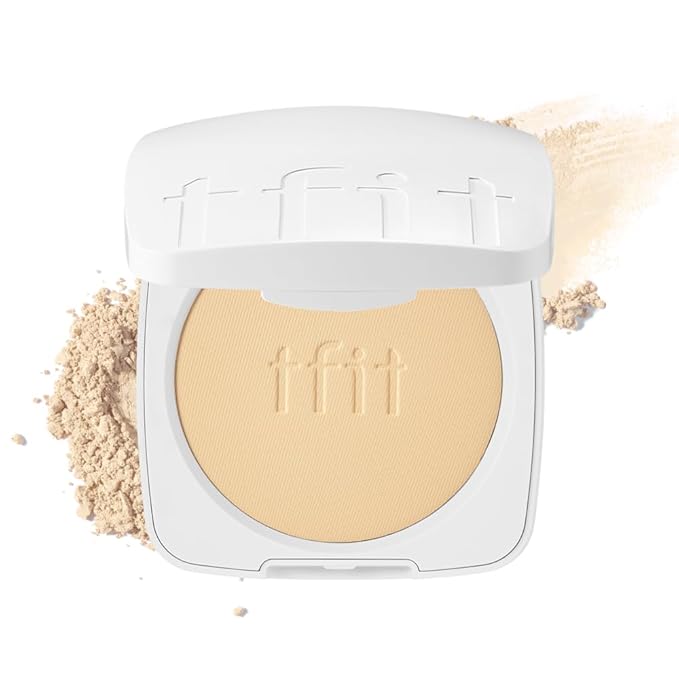 Finish Setting Pact - Blurs Pore & Fine Lines, Long-wearing, Matte Finish, Ideal for Oily Skin, Korean Makeup, 0.14 Oz. (03 Sand Beige, 0.14 Oz.)-Velvo Beauty